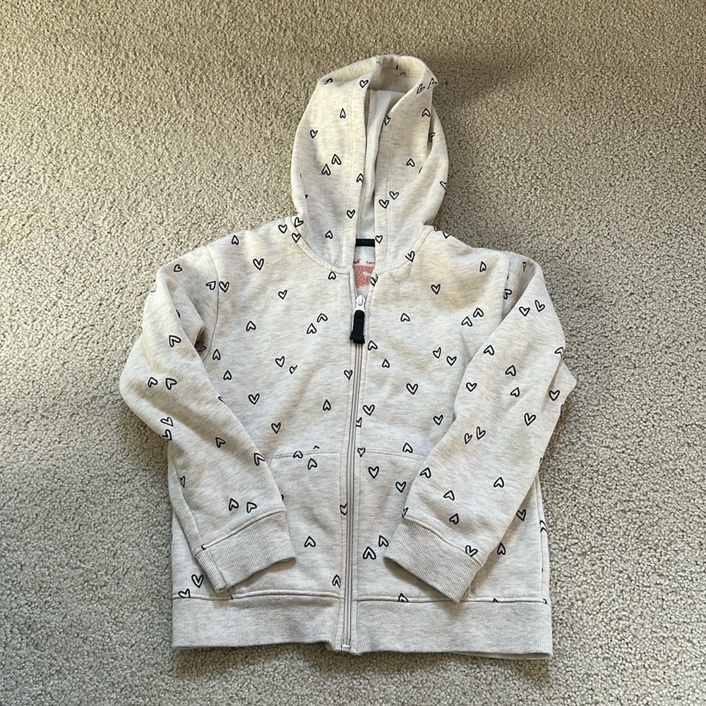 CAT & JACK girls hooded sweatshirt size S(6-7)